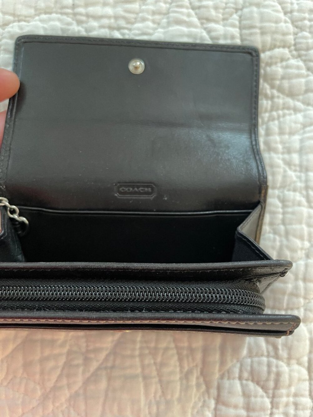 Black Coach Wallet/Change Purse - Picture 6 of 7